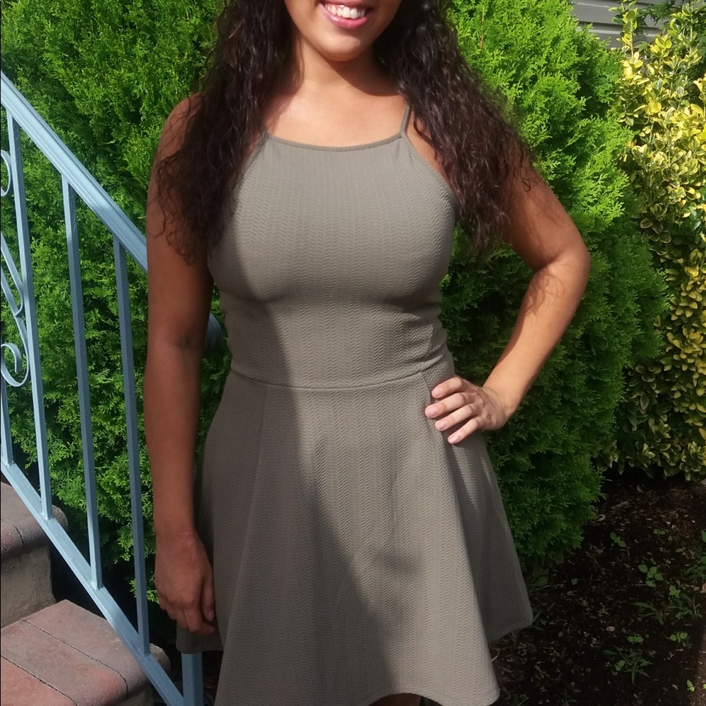 Olive green H&M dress